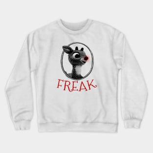 FREAK Rudolph the Red Nosed Reindeer Christmas Parody Crewneck Sweatshirt